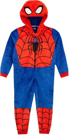 Amazon.com: Marvel Boys' Spiderman Onesie Size 8 Blue: Clothing