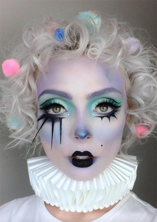 Halloween_makeup_ideas_pastel_clown_makeup_for_Halloween25.jpg (500×705)