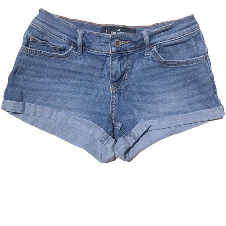 blue low waisted y2k shorts