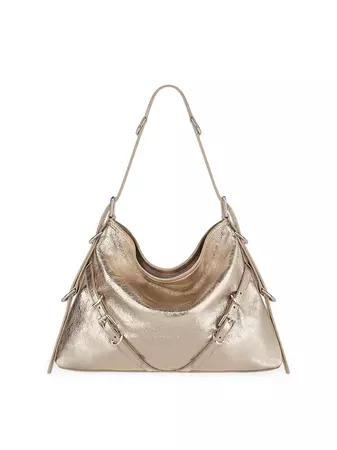 Shop Givenchy Medium Voyou Shoulder Bag In Laminated Leather | Saks Fifth Avenue