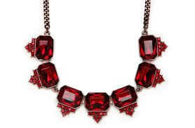 Ruby gem necklace