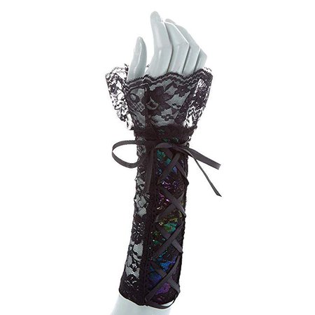 Amazon.com: Claire's Girl's Lace Arm Warmers - Black Gothic