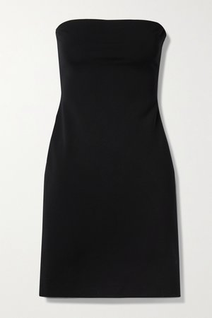 Black Ferren strapless stretch-jersey dress | The Row | NET-A-PORTER