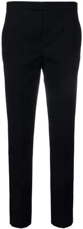 classic slim-fit tailored trousers