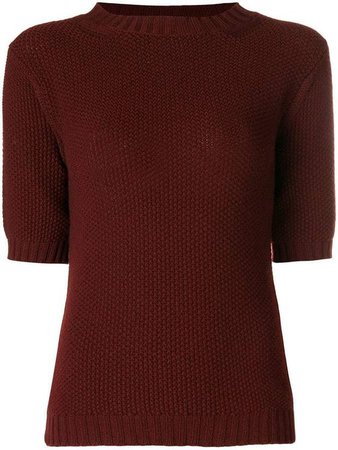 Holland & Holland short-sleeve fitted sweater