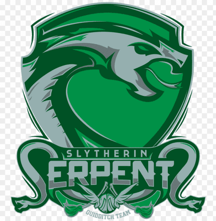 “harry potter house quidditch designs - slytherin serpents quidditch team PNG image with transparent background | TOPpng