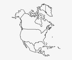 Map Outline North America