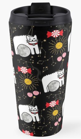 Moon Cat Travel Mug