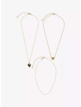 Sweet Society Rose Heart Necklace Set | Hot Topic