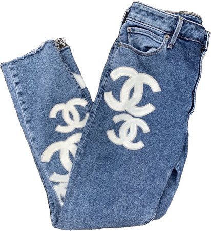 Chanel custom jeans