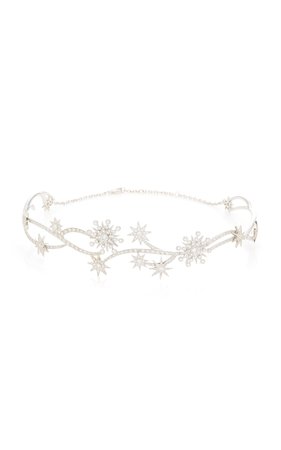 Shooting Stars 18k White Gold Diamond Choker By Colette Jewelry | Moda Operandi