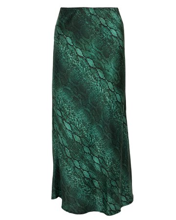 Andamane | Bella Python-Printed Midi Skirt | INTERMIX®