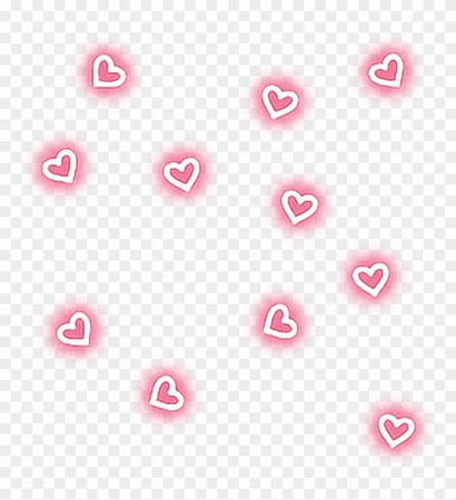pink neon hearts