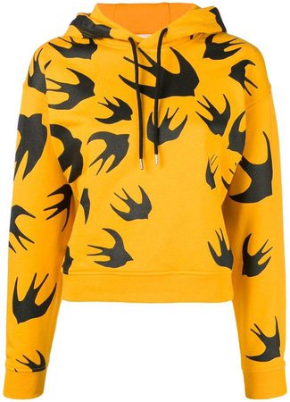 bird detail hoodie