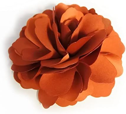 Amazon.com: Meilliwish Camellias Flower  Clip and Brooch Pin 1 PCS(A74)(Orange) : Clothing, Shoes & Jewelry