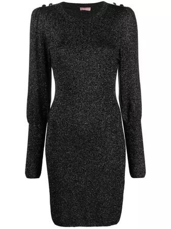 LIU JO lurex-detail Knitted Dress - Farfetch