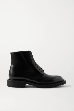 Black Army leather ankle boots | SAINT LAURENT | NET-A-PORTER