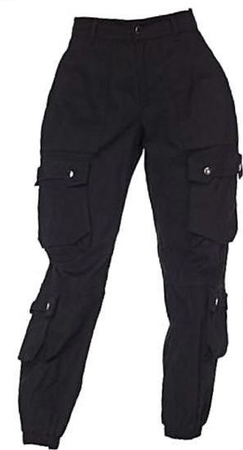 black parachute pants