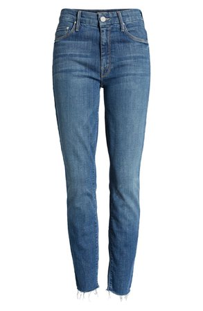MOTHER The Looker Frayed Ankle Jeans (One Smart Cookie) | Nordstrom