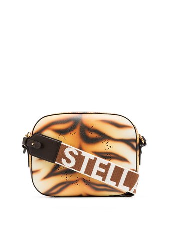 Shop Stella McCartney Stella Logo tiger-print crossbody bag with Express Delivery - FARFETCH