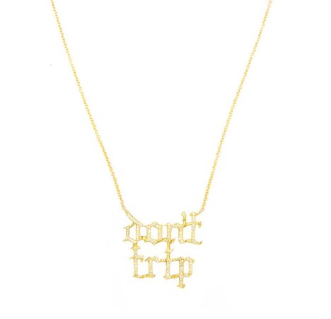 Yellow Gold Don't Trip Necklace