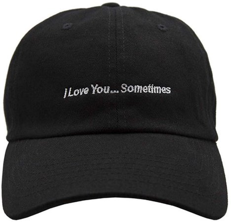Amazon.com: NissiI Love You. Sometimes Dad Hat (Black): Clothing