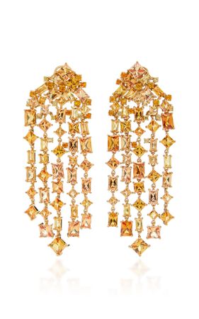 Cascade 18k Yellow Gold Citrine Earrings By Anabela Chan | Moda Operandi