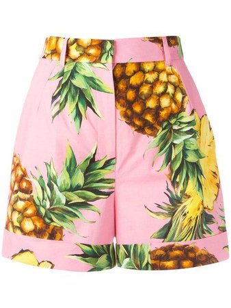 DOLCE & GABBANA Pineapple Print Shorts.