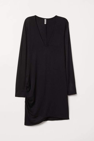 Long-sleeved Dress - Black