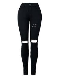 high waisted black ripped jeans - Google Search