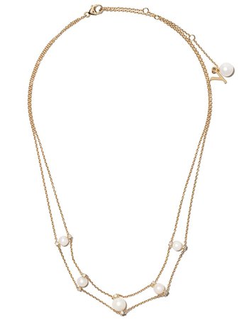Yoko London 18kt yellow gold Trend Freshwater pearl and diamond necklace $1,713 - Buy Online - Mobile Friendly, Fast Delivery, Price