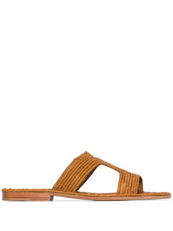 Carrie Forbes Moha raffia flat sandals