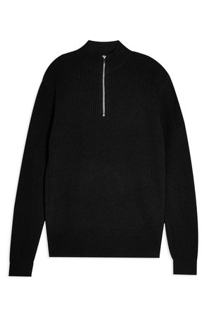 Topman Half Zip Mock Neck Sweater | Nordstrom