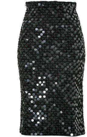 Cédric Charlier Sequined Wool Pencil Skirt | Where to buy & how to wear