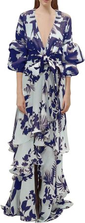 Amazon.com: UNSERE Womens 2023 Fashion Sweet Bohemian Printed Dresses Sexy Deep V Neck Bow Front Puff Sleeved Dress Casual Comfy Dresses : Sports & Outdoors