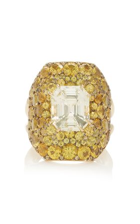 One-Of-A-Kind Pale And Intense Yellow Sapphire Ring by VRAM | Moda Operandi