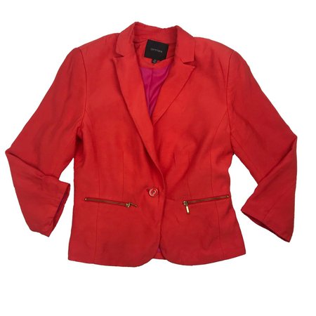 Portmans Women's Bright Orange Spring Statement Corporate Bolero Jacket Size 6 | eBay