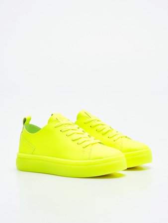 Neon sneakers, CROPP