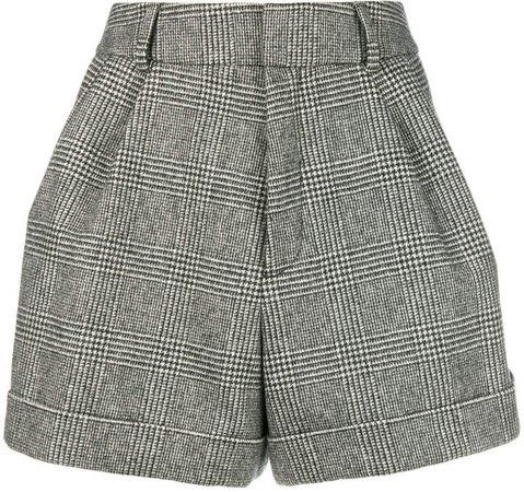 micro houndstooth shorts