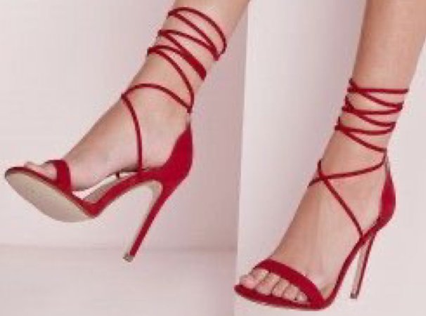 Strappy Red Heels