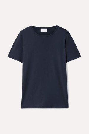 Handvaerk - Pima Cotton-jersey T-shirt - Navy