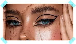 blue graphic eyeliner - Google Search
