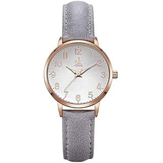 Amazon.com: CakCity Orange Wrist Watches for Women Ladies Quartz Watches Large Face Watch Leather Band Watches for Women,Orange,34MM : Clothing, Shoes & Jewelry