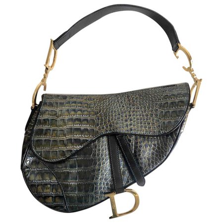 Saddle crocodile handbag Dior Other in Crocodile - 8574162