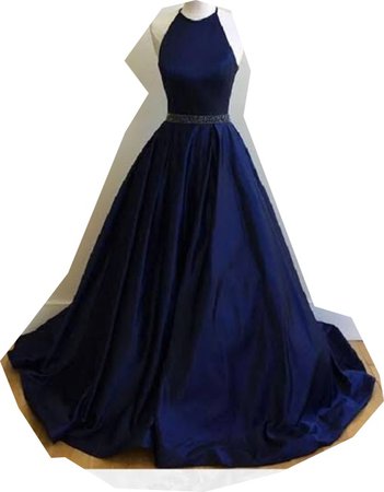 Dark Blue and Silver Dress Gown