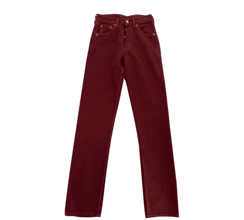 vintage burgundy jeans