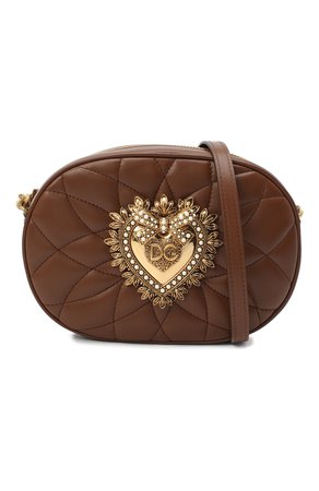 Женская темно-коричневая сумка devotion DOLCE & GABBANA — купить за 89950 руб. в интернет-магазине ЦУМ, арт. BB6704/AV967