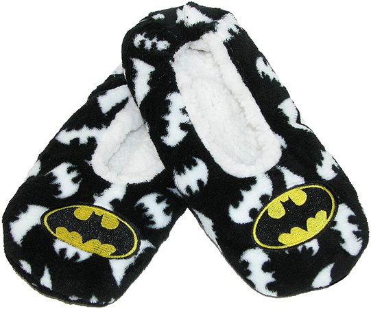 Batman Logo Womens Warm and Cozy Slipper Socks https://a.co/d/bpGAWi2