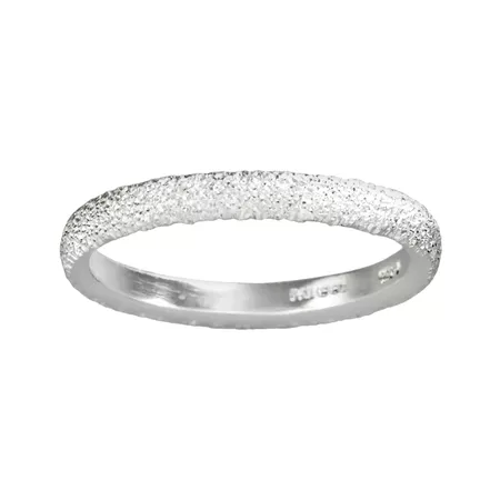 Sterling Silver Diamond Dust Ring