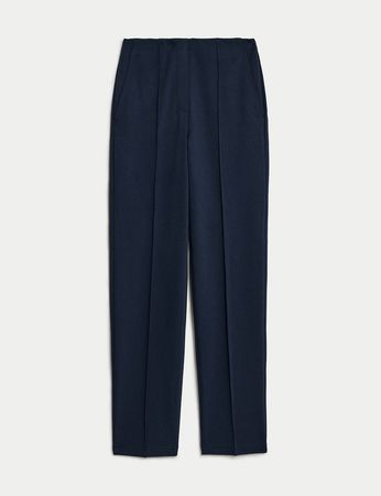 Jersey Twill Straight Leg Trousers | M&S Collection | M&S